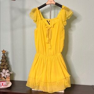 Kobi Halperin Sunny Yellow Mini Dress